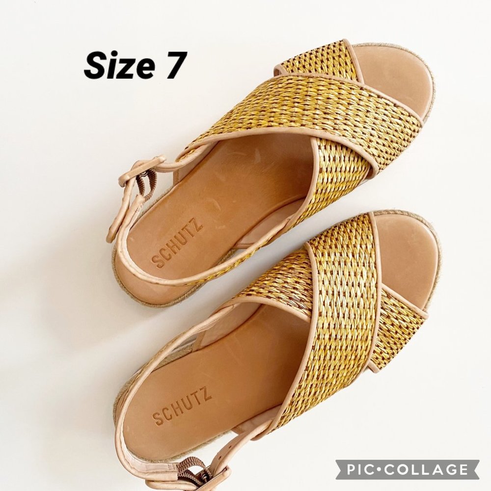 Schutz Woven Platform Espadrille - Picture 13 of 16